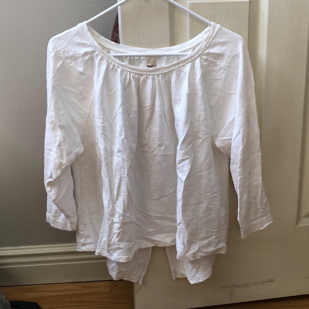 Madewell White Long Sleeve
